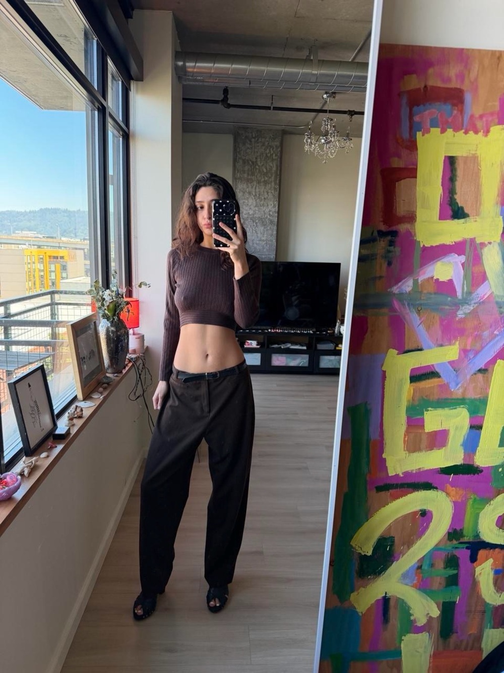 Rafaella Black Wide Leg Trousers
